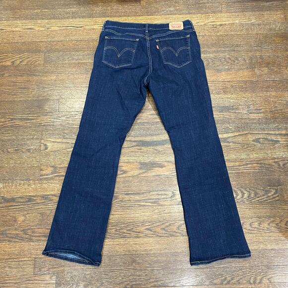 Levi’s Jeans SIZE 12 M Classic Bootcut Dark Wash Cotton Blend Denim - Picture 2 of 13